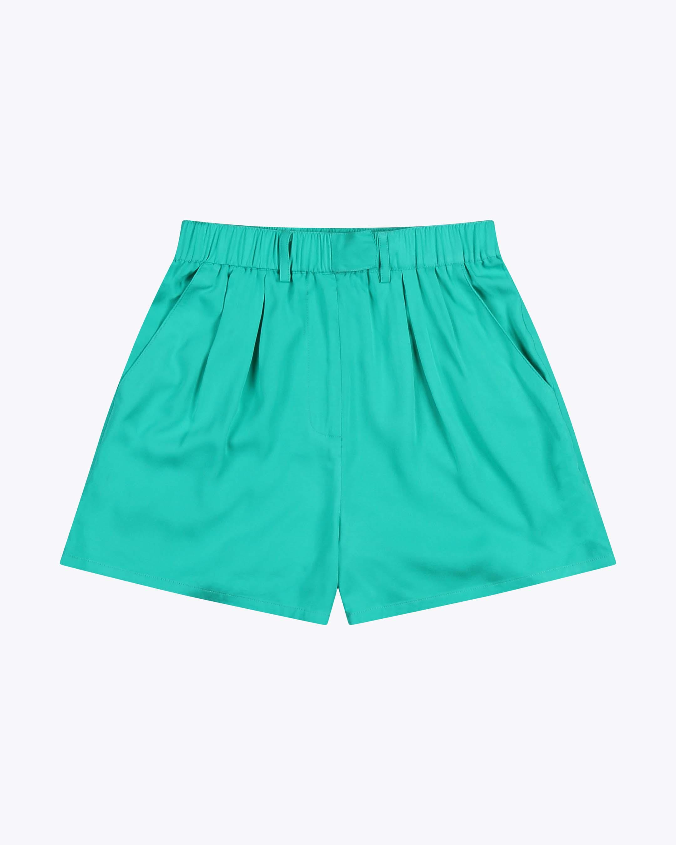 Wemoto Julia Peacock Shorts Damen Viskose Pants grün